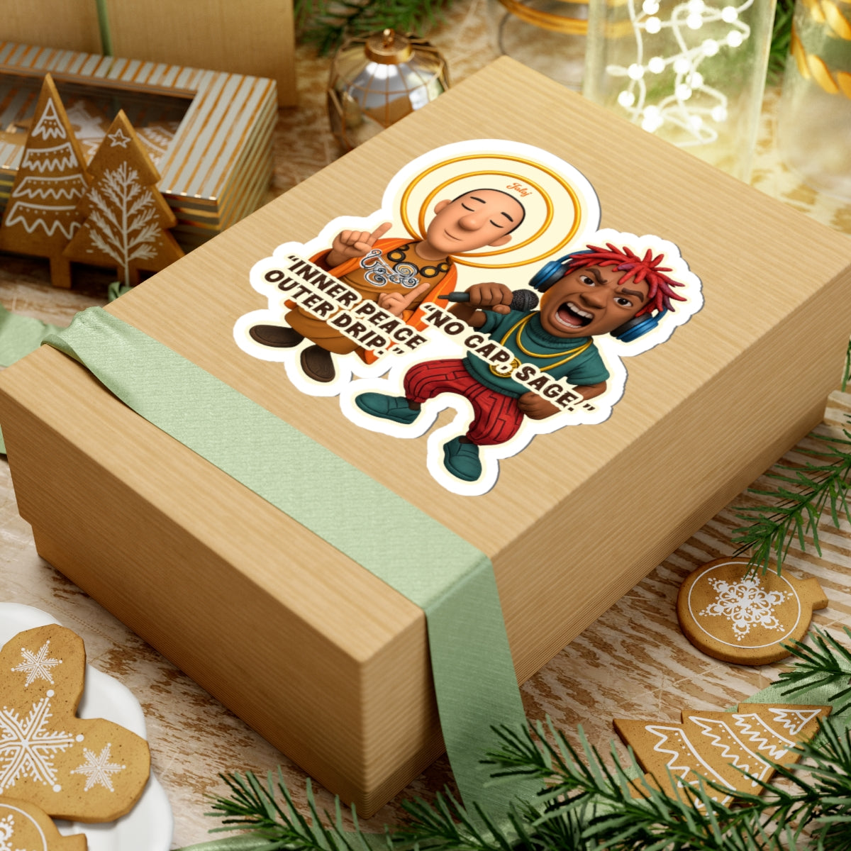 Jalaj: Inner Peace Outer Drip Vinyl Sticker