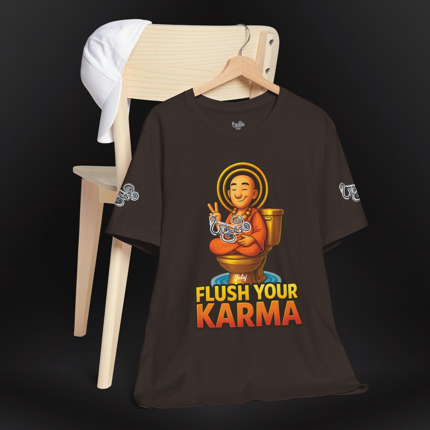 “Flush Your Karma / Create Your Reality”  Dual-Sided Graphic Tee