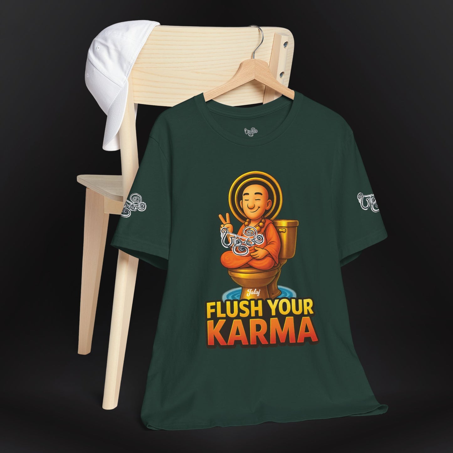 “Flush Your Karma / Create Your Reality”  Dual-Sided Graphic Tee