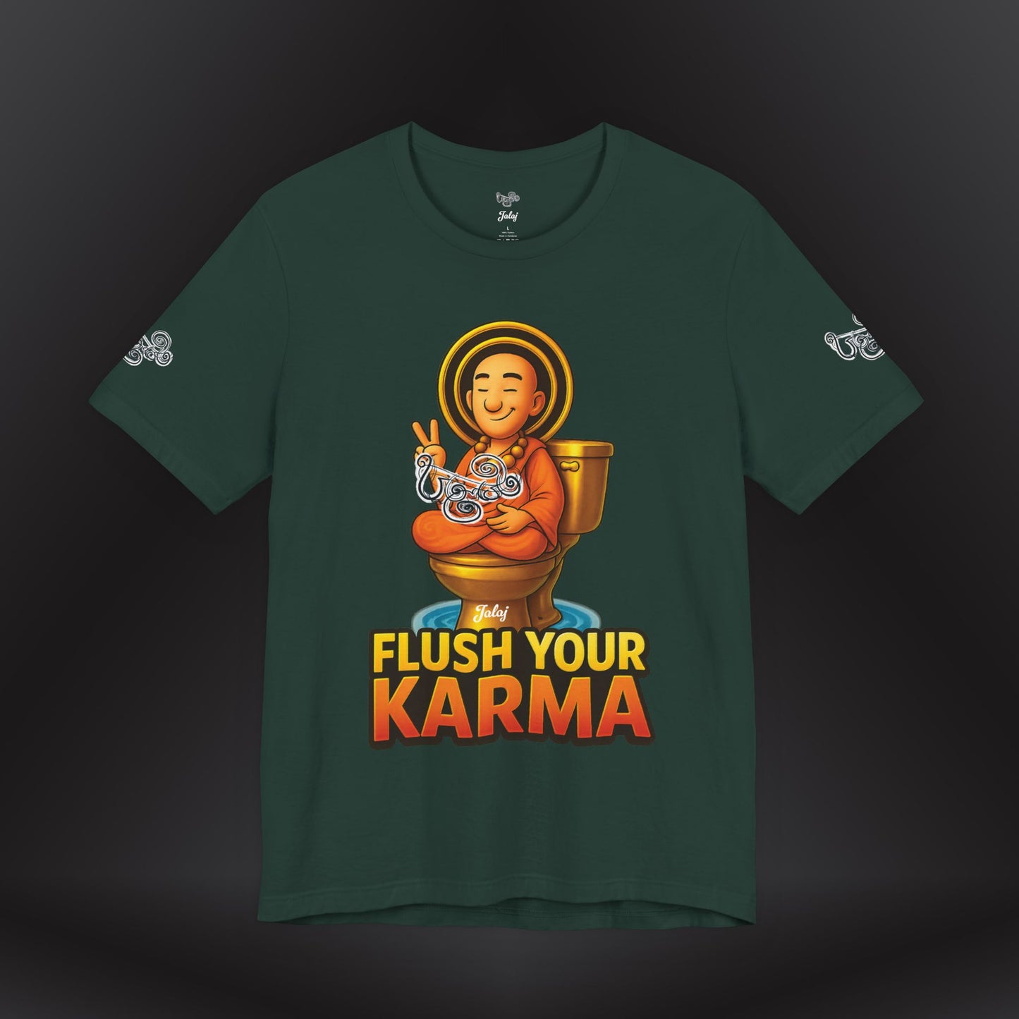 “Flush Your Karma / Create Your Reality”  Dual-Sided Graphic Tee