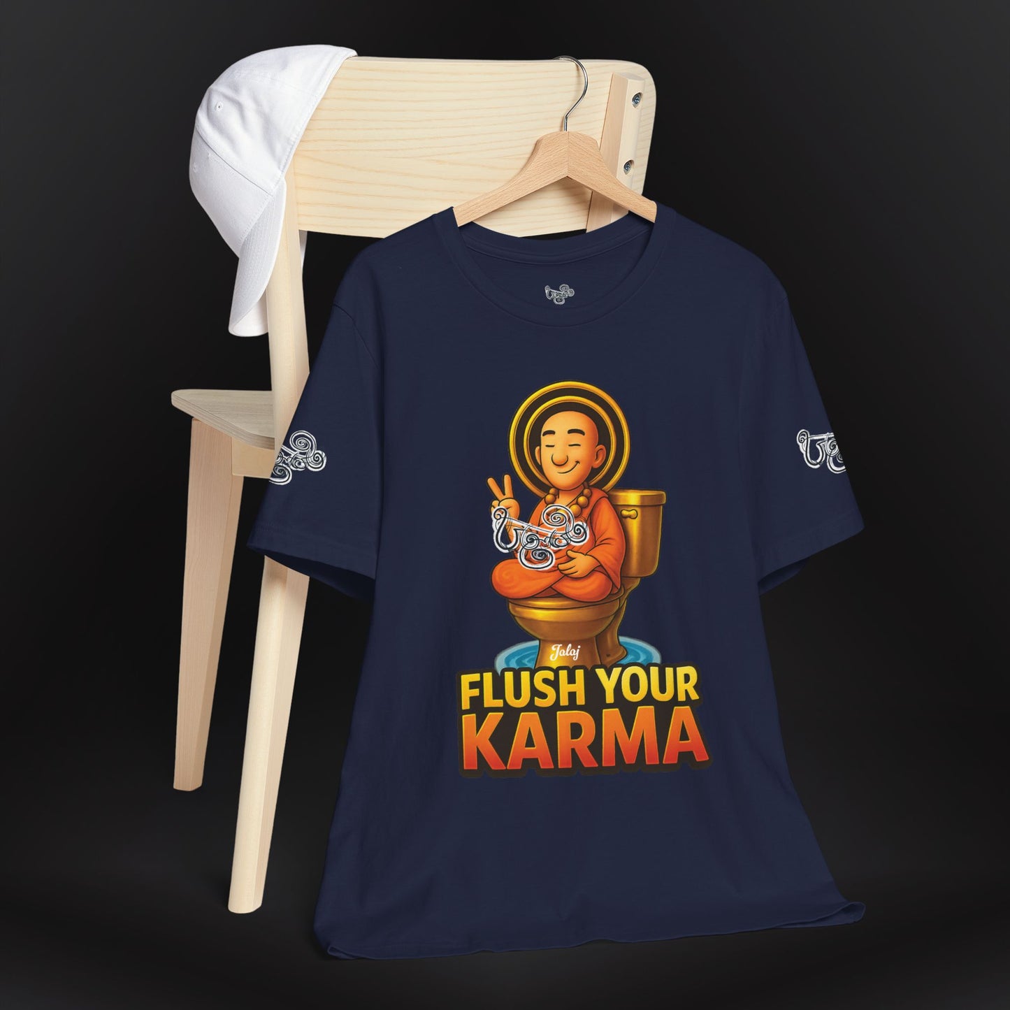 “Flush Your Karma / Create Your Reality”  Dual-Sided Graphic Tee