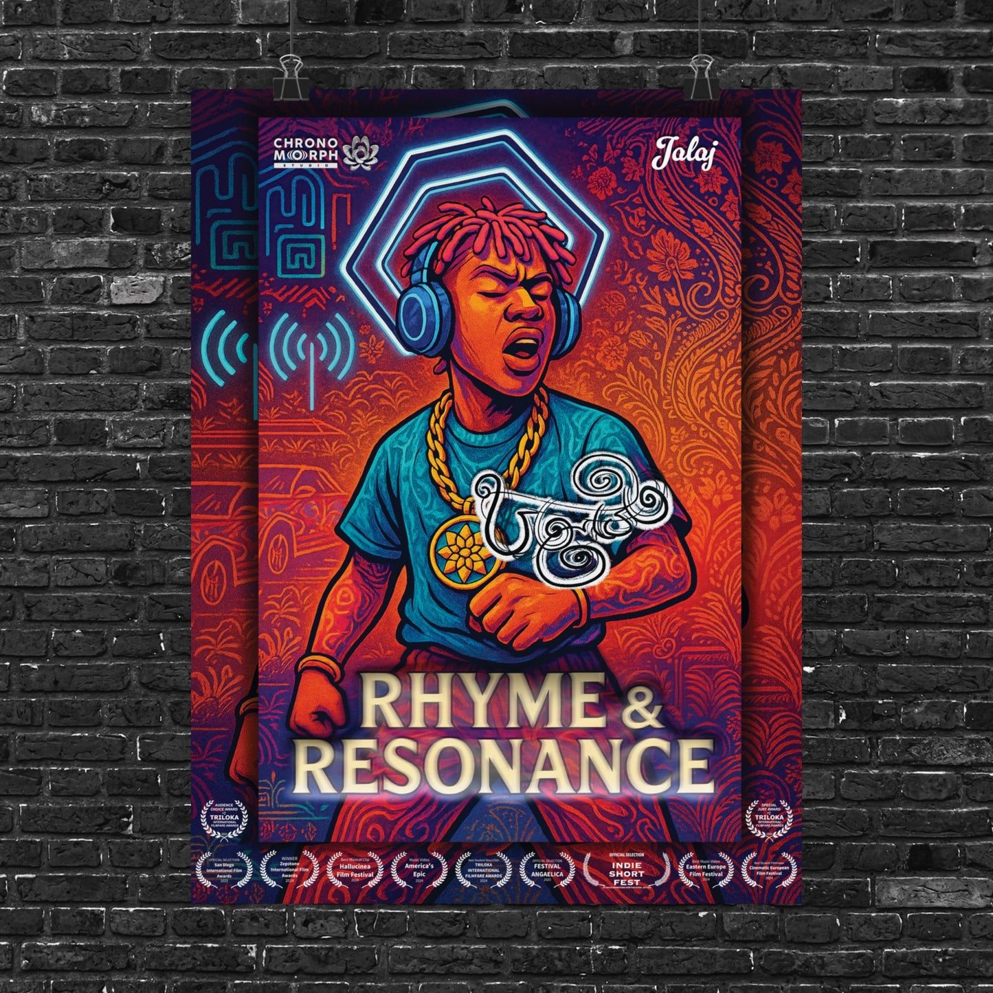 JALAJ Official Poster IV Award-Winning Animated Music Video Art