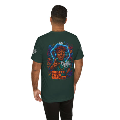“Flush Your Karma / Create Your Reality”  Dual-Sided Graphic Tee