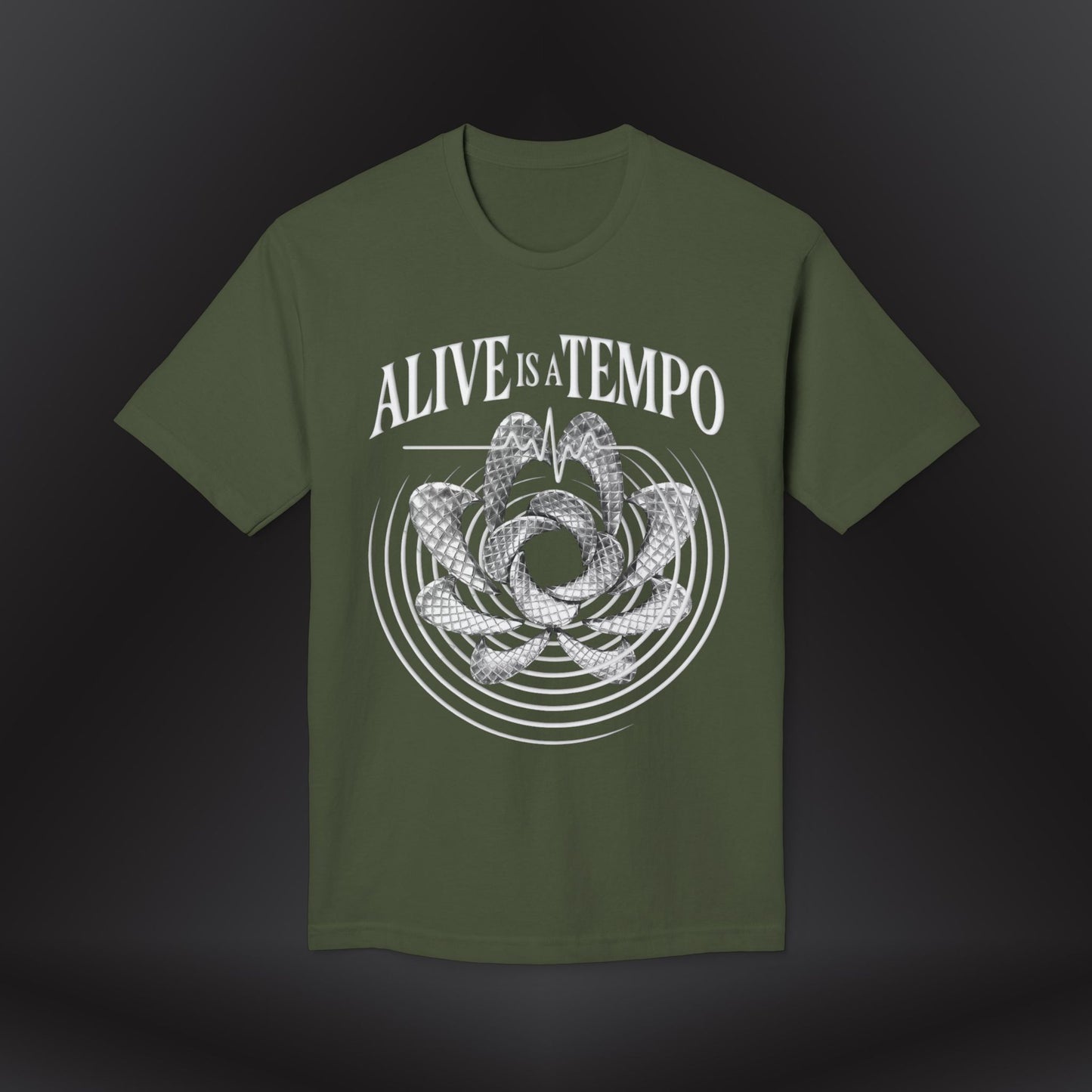 Alive is a Tempo | Chronomorph Studio Minimalist Graphic Tee – Temporal Edition