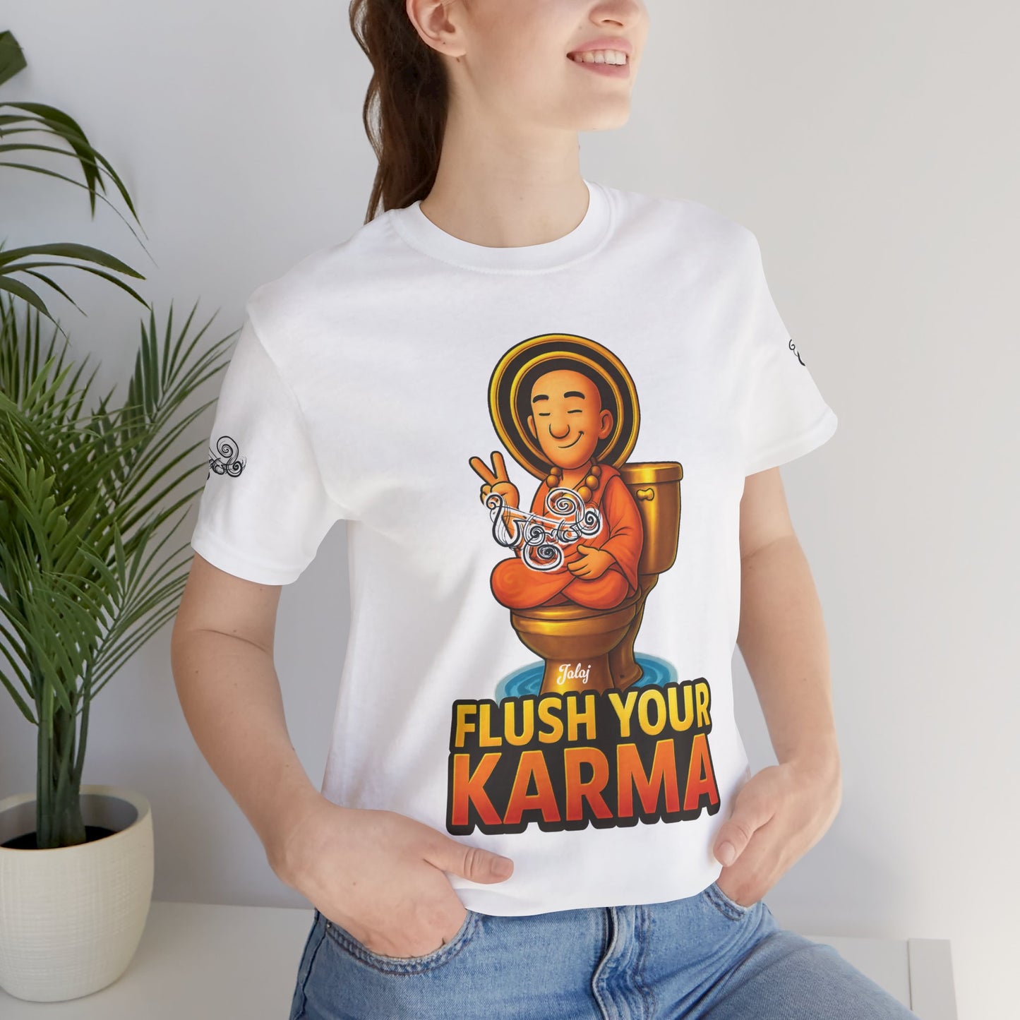 “Flush Your Karma / Create Your Reality”  Dual-Sided Graphic Tee