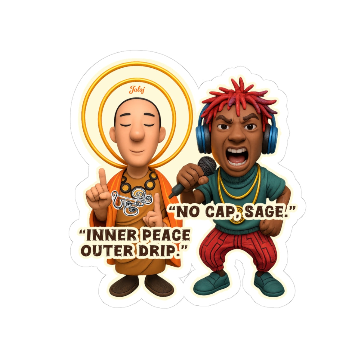 Jalaj: Inner Peace Outer Drip Vinyl Sticker