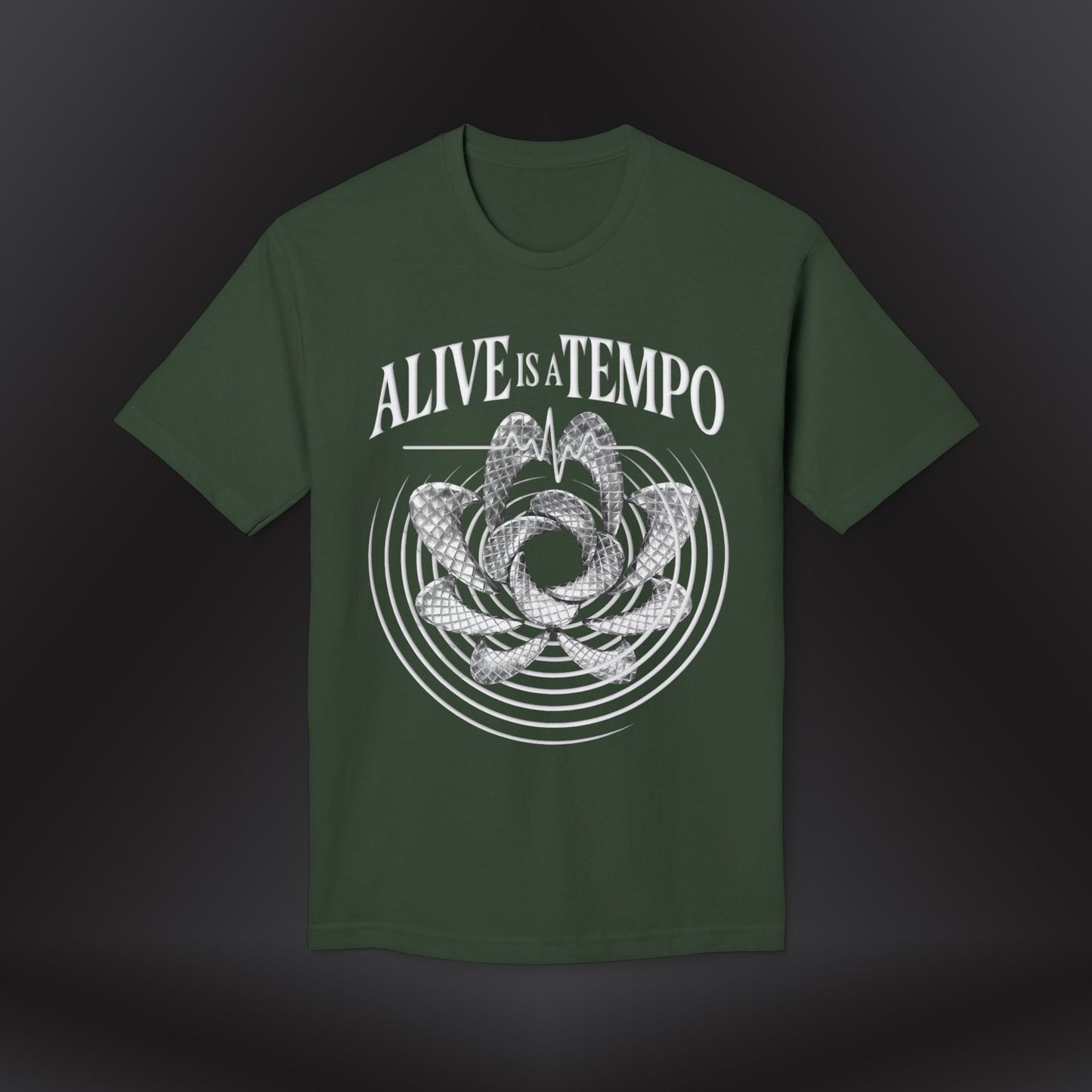 Alive is a Tempo | Chronomorph Studio Minimalist Graphic Tee – Temporal Edition