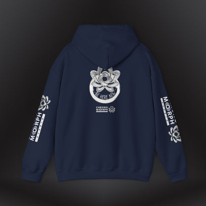 Alive is a Tempo x Be Here Now Hoodie | Chronomorph Studio Temporal Series – Dual Graphic Edition