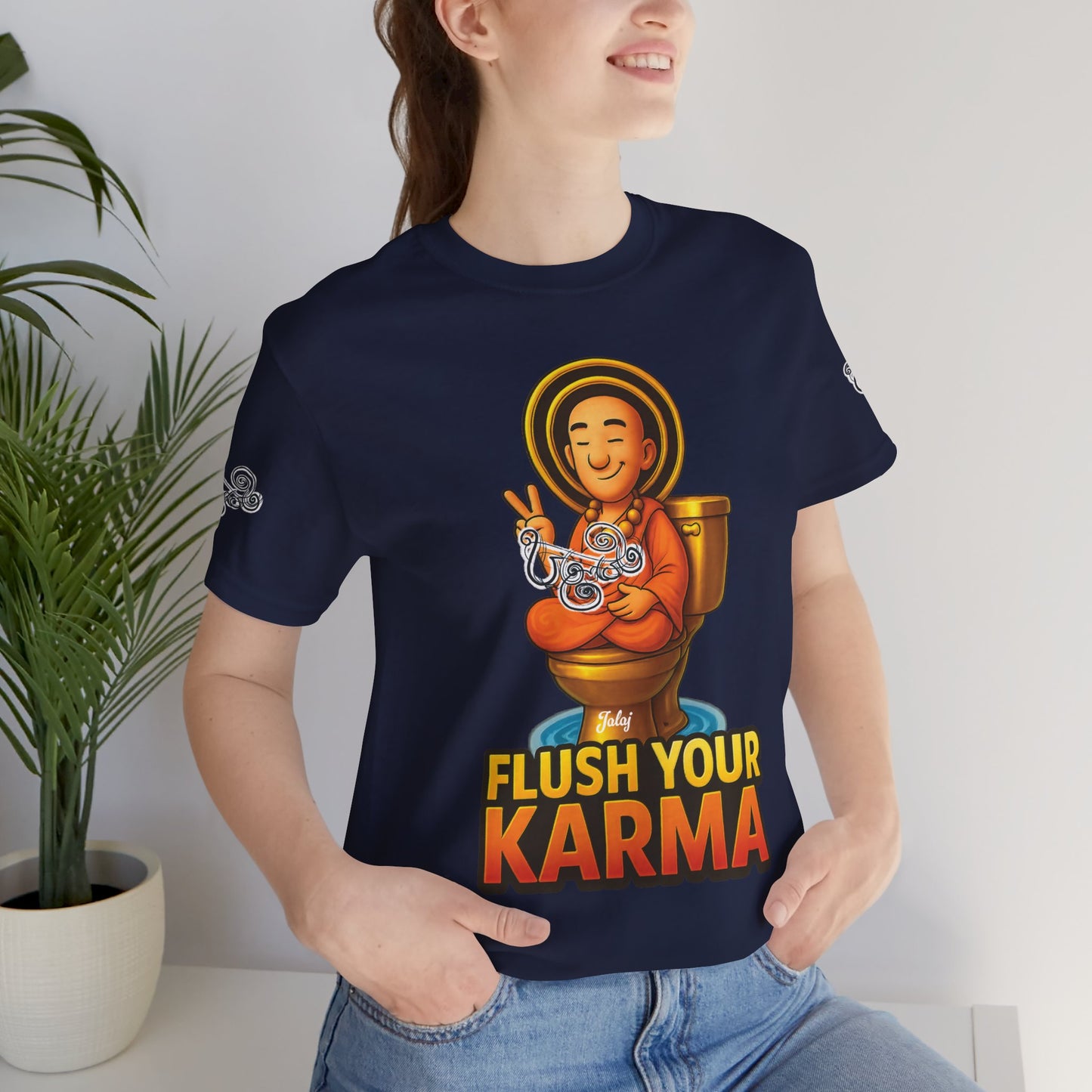 “Flush Your Karma / Create Your Reality”  Dual-Sided Graphic Tee