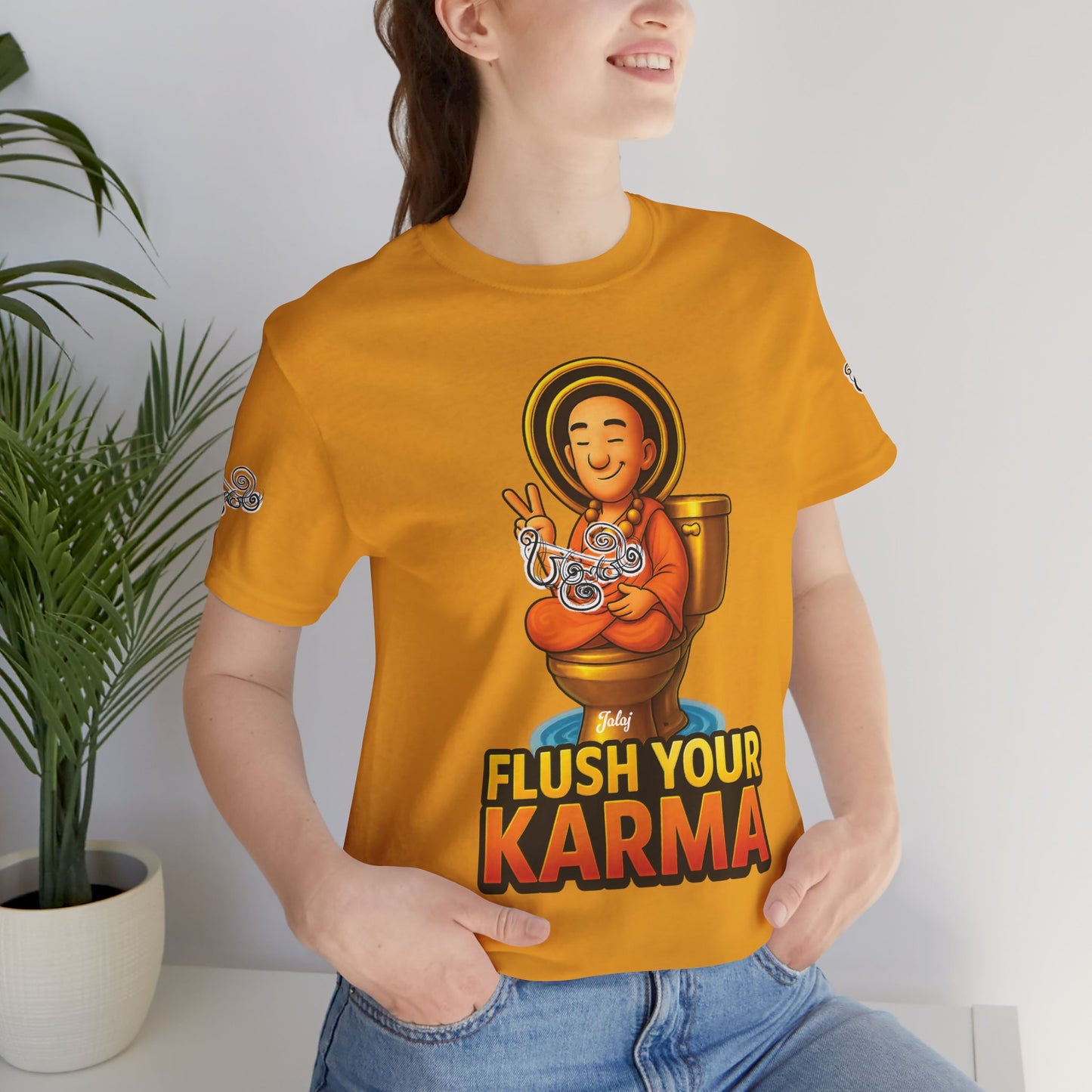 “Flush Your Karma / Create Your Reality”  Dual-Sided Graphic Tee