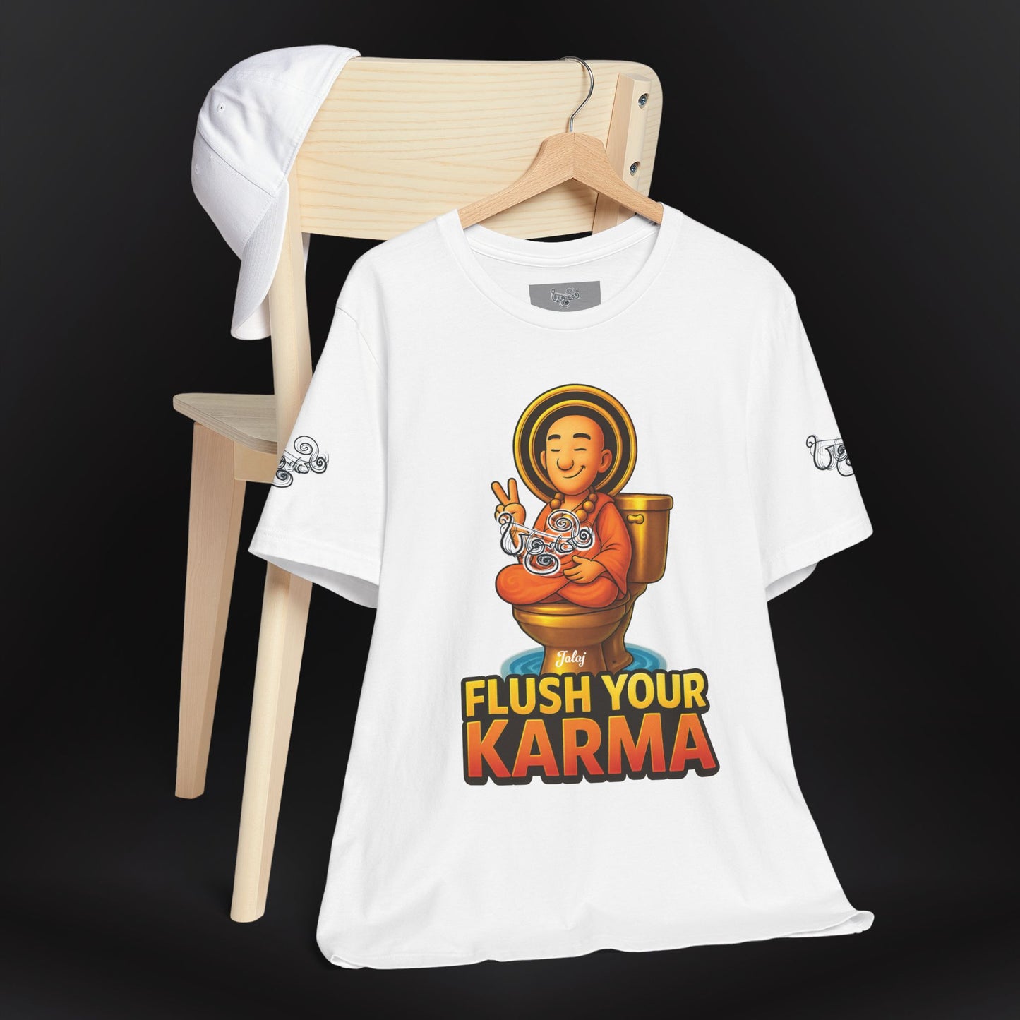 “Flush Your Karma / Create Your Reality”  Dual-Sided Graphic Tee