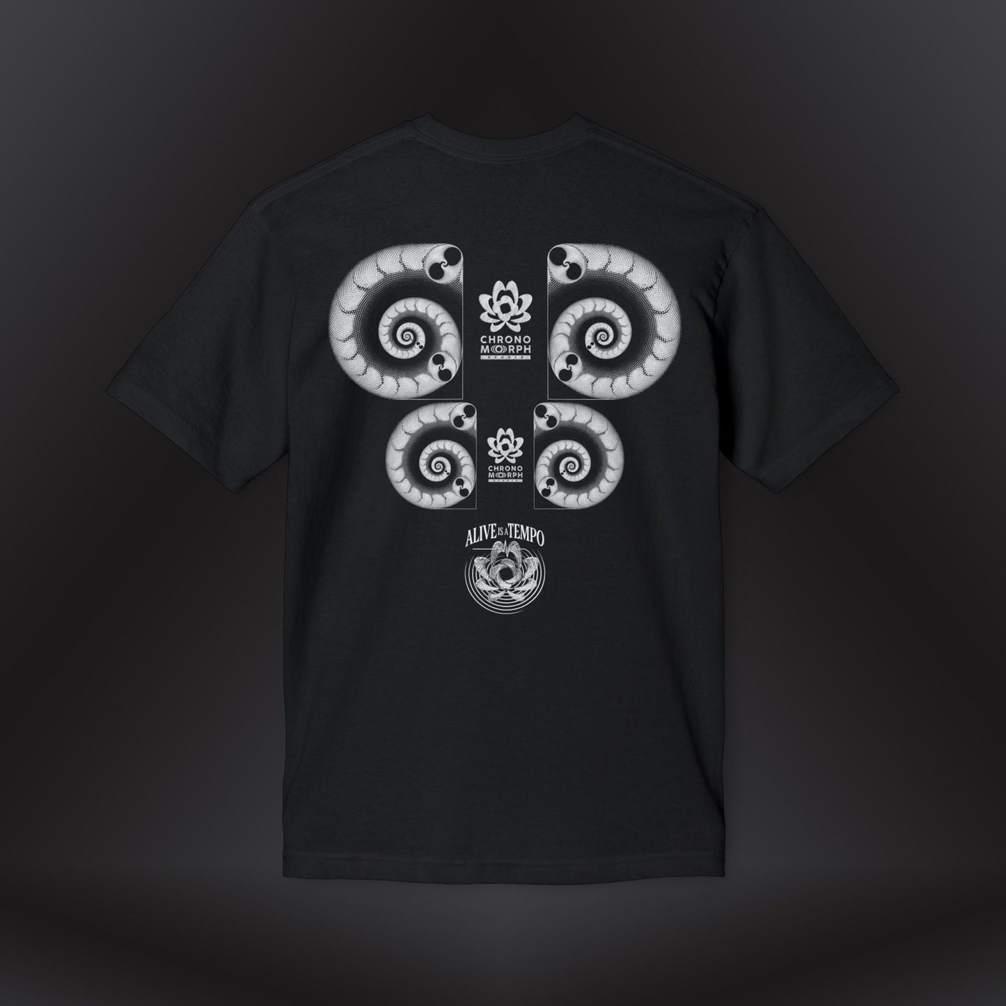 Alive is a Tempo | Chronomorph Studio Minimalist Graphic Tee – Temporal Edition